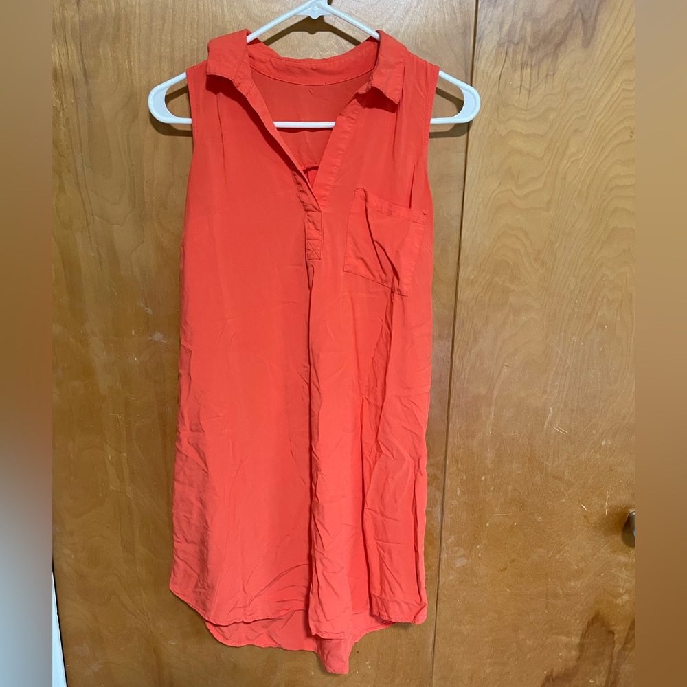 Summery Orange long tank top